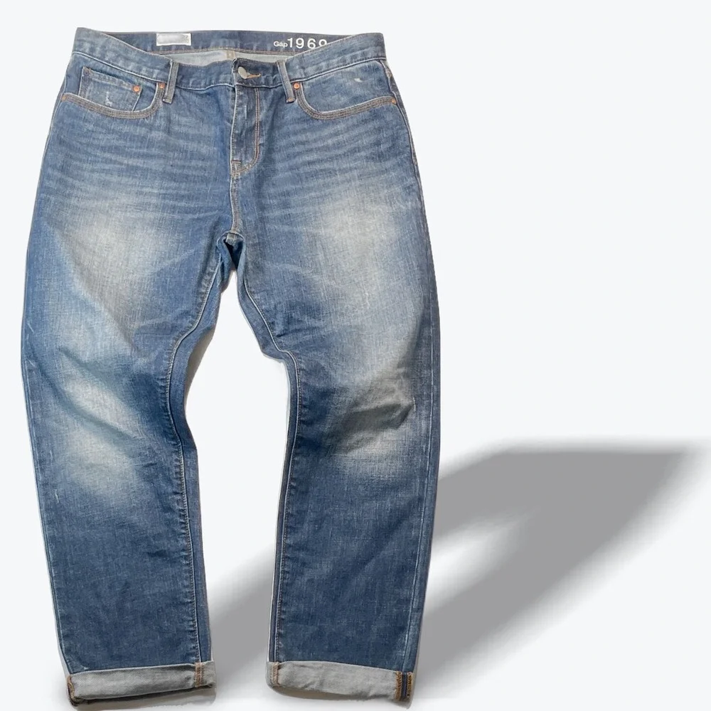Gap 1969 Sexy Boyfriend Jeans Womens 27 Medium Wash Stretch Denim